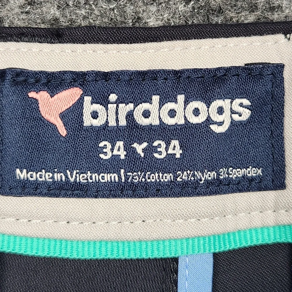 Birddogs Pants Mens 34x34 Gray Slim Fit Stretch Chino‎ Zip Pocket Casual Comfort - Picture 7 of 15